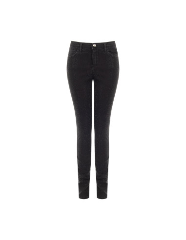 Rinascimento Stretch Skinny Jeans Covered in Sequins on the Front
