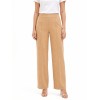 Pantalon palazzo en mélange de viscose effet velours avec fermeture éclair latérale « Rinascimento »