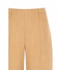 Rinascimento Velvet-Effect Viscose-Blend Palazzo Trousers with Side Zip