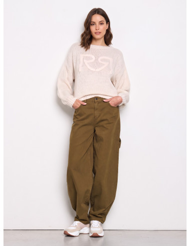 Rinascimento Balloon Jeans with Cargo Details
