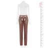 Pantaloni Dritti Stile Patchwork In Misto Viscosa Con Foulard Logato In Vita Rinascimento