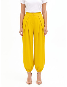 Pantalon ballon à plis croisés sur le devant « Rinascimento »