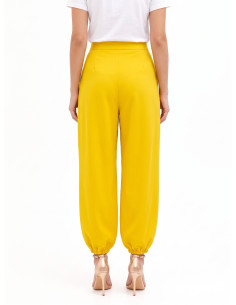 Rinascimento-style balloon trousers with cross-pleats at the front 2
