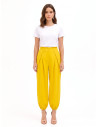 Pantalon ballon à plis croisés sur le devant « Rinascimento »