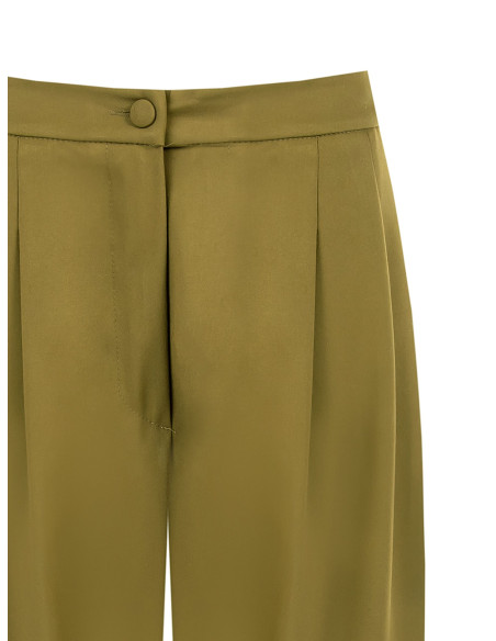 Pantaloni Balloon In Misto Viscosa Con Doppia Pinces Rinascimento