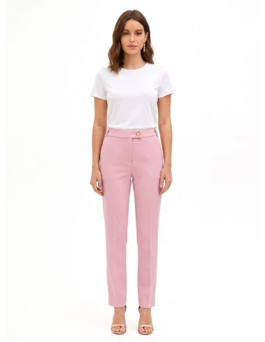 Pantalon droit en tissu technique avec poches « Rinascimento »