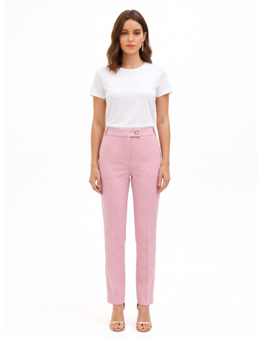 Straight-leg trousers in technical fabric with Rinascimento pockets