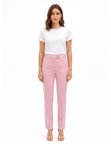 Straight-leg trousers in technical fabric with Rinascimento pockets