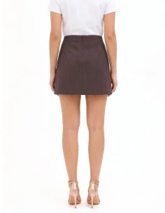 Rinascimento Viscose-Blend A-Line Mini Skirt 2