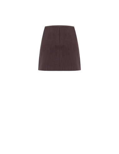Rinascimento Viscose-Blend A-Line Mini Skirt