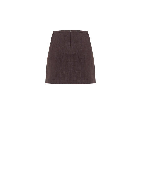 Rinascimento Viscose-Blend A-Line Mini Skirt