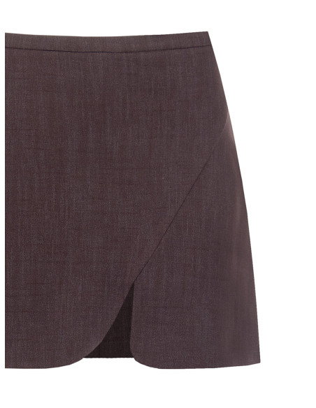 Rinascimento Viscose-Blend A-Line Mini Skirt