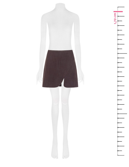 Rinascimento Viscose-Blend A-Line Mini Skirt