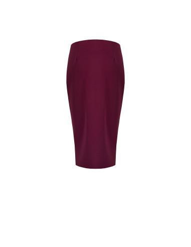 Rinascimento Technical Fabric Sheath Skirt with Side Zip