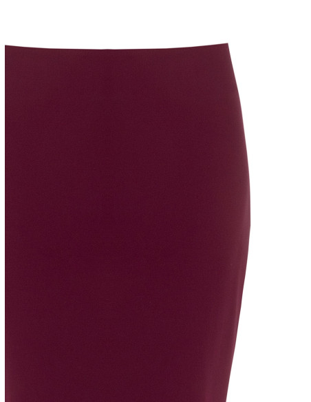 Rinascimento Technical Fabric Sheath Skirt with Side Zip