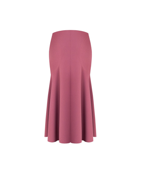 Rinascimento Long Flared Skirt in Scuba Crepe