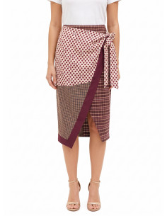 Long Patchwork Skirt with a Clutch, Tied at the Hip – Rinascimento