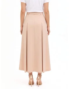 Jupe longue plissée avec ceinture rigide assortie « Rinascimento » 2