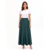 Rinascimento Maxi Satin Skirt with Pockets