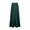 Rinascimento Maxi Satin Skirt with Pockets