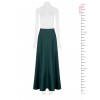 Rinascimento Maxi Satin Skirt with Pockets