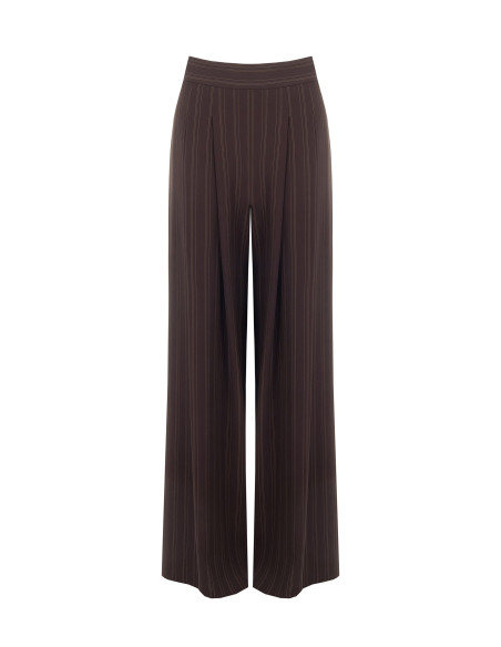 Pantaloni Palazzo In Tessuto Cadi A Righe Multiple Rinascimento