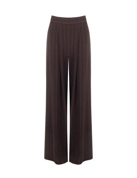 Pantaloni Palazzo In Tessuto Cadi A Righe Multiple Rinascimento