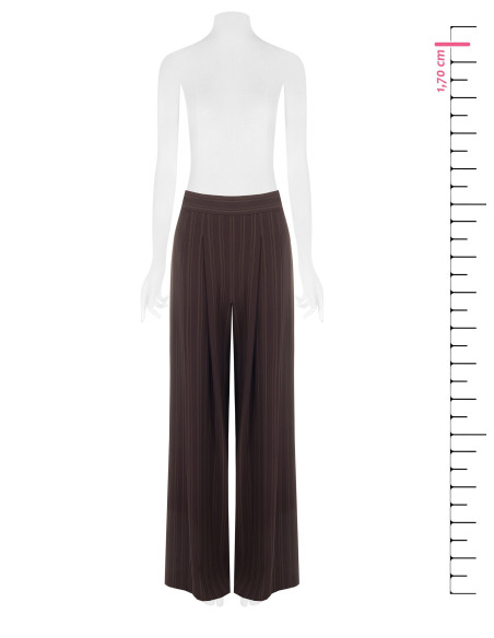 Pantaloni Palazzo In Tessuto Cadi A Righe Multiple Rinascimento