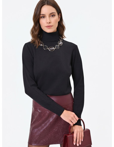 Maglione Dolcevita Con Logo Rr Ricamato Rinascimento