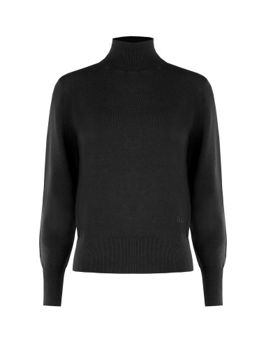 Turtleneck Jumper with Embroidered ‘Rr’ Logo – Rinascimento - Vesti...