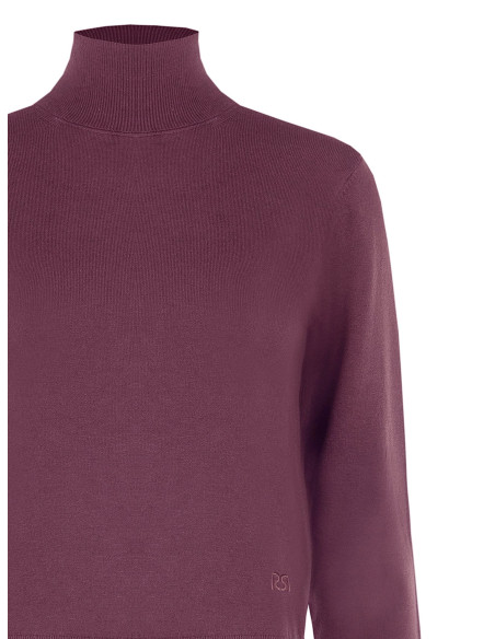 Turtleneck Jumper with Embroidered ‘Rr’ Logo – Rinascimento - Vesti...
