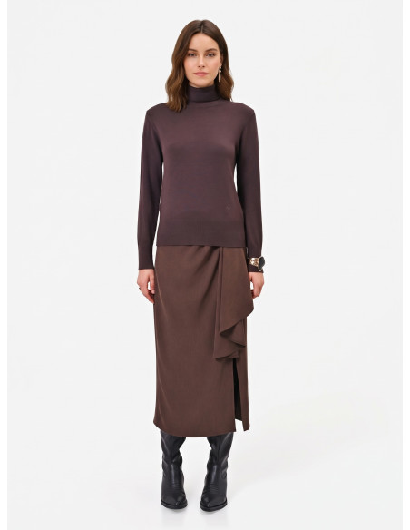 Maglione Dolcevita Con Logo Rr Ricamato Rinascimento