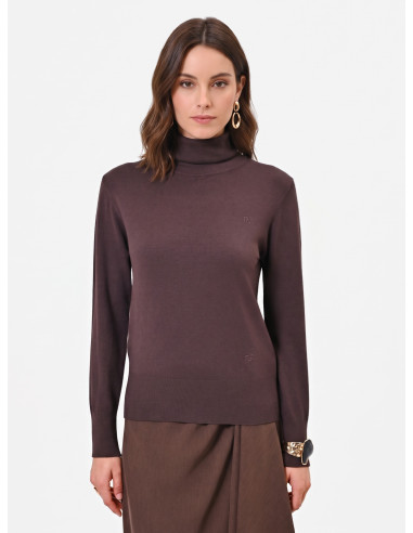 Pull à col roulé avec logo « RR » brodé « Rinascimento » - Vestiti ...