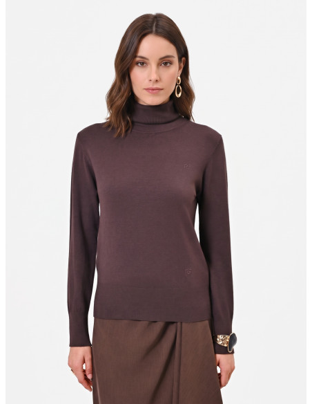 Pull à col roulé avec logo « RR » brodé « Rinascimento » - Vestiti ...