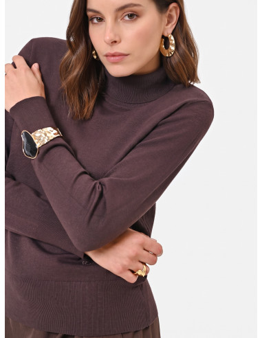 Maglione Dolcevita Con Logo Rr Ricamato Rinascimento