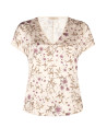 Blusa Fluida Curvy In Raso Motivo A Fiori Rinascimento Curvy