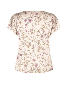 Blouse fluide pour femmes rondes en satin à motif floral « Rinascim... 2