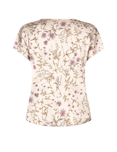 Blusa Fluida Curvy In Raso Motivo A Fiori Rinascimento Curvy