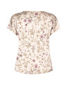 Blusa Fluida Curvy In Raso Motivo A Fiori Rinascimento Curvy