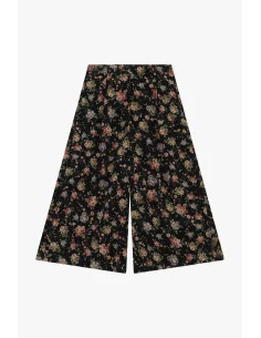 Floral Pattern Palazzo Trousers Regular Waist Dixie