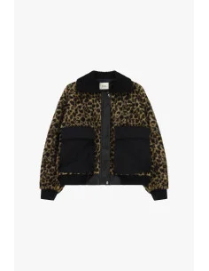Eco-Animal Print Faux Fur with Maxi Pockets Dixie