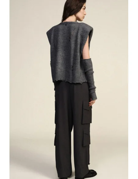 Pantaloni Sartoriali Con Tasche Applicate Laterali Dixie