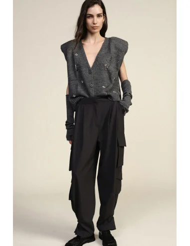 Tailored Trousers with Side Patch Pockets Dixie