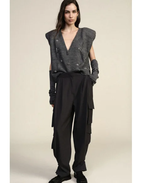 Tailored Trousers with Side Patch Pockets Dixie