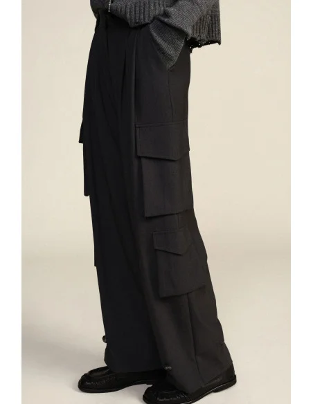 Tailored Trousers with Side Patch Pockets Dixie