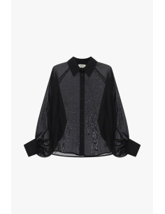Camicia Svasata Con Maniche Ampie E Trasparenze Dixie - Vestiti Fir... 2