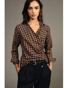 Camicia A Quadri Motivo Incrociato Davanti Dixie - Vestiti Firmati ...