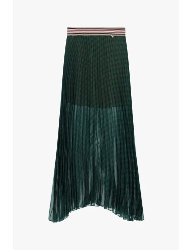 Jupe longue plissée avec ceinture rayée Dixie
