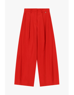 Wide-Leg Palazzo Trousers with Regular Waist and Pleats Dixie 2