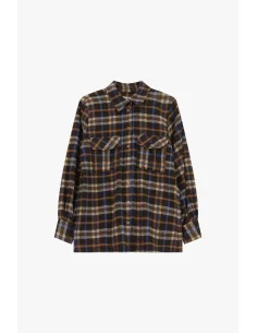 Plaid Blouse With Chest Pockets And Buttons Dixie